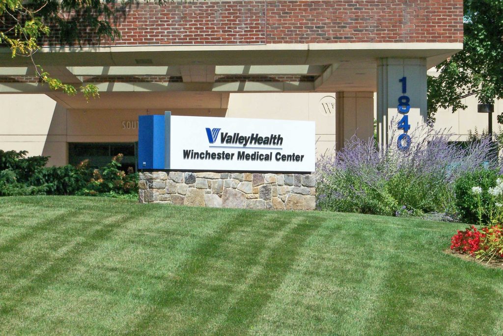 Commercial Landscape Management at Valley Health Systems in Winchester, VA