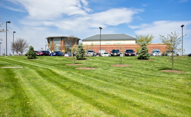 Commercial Lawn Treatment at Valley Health Systems in Winchester, VA